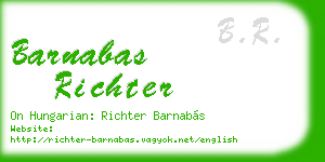 barnabas richter business card